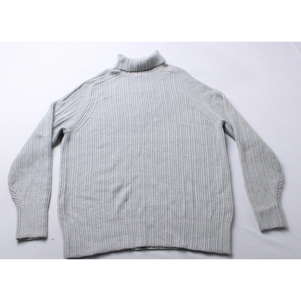 7 Diamonds Men’s Twin City  Roll Neck Sweater Ribbed Gray Long Sleeve